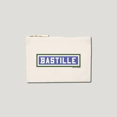 POCHETTE IMPRIMÉE - BASTILLE - ÉCRU