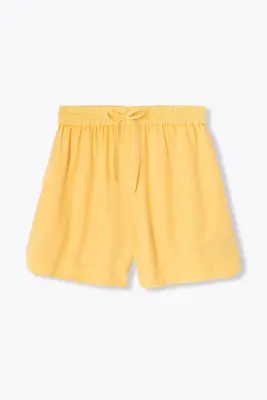 Short uni en lyocell Femme