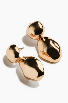 Boucles d'oreilles avec pendentif - Doré