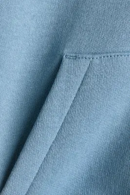 Hoodie zippé avec intérieur brossé - Bleu clair