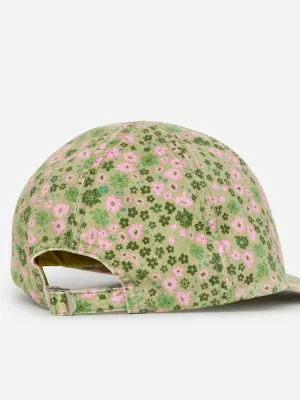 Casquette imprimée - Vert kaki clair/Fleurs