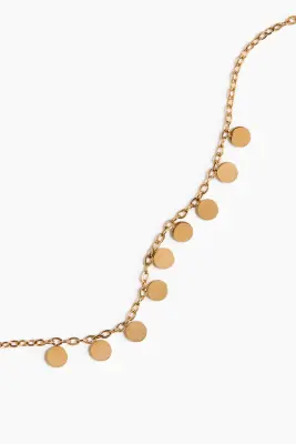 Collier waterproof avec charms - Doré