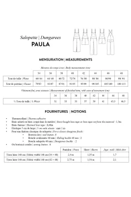 Patron pdf salopette PAULA