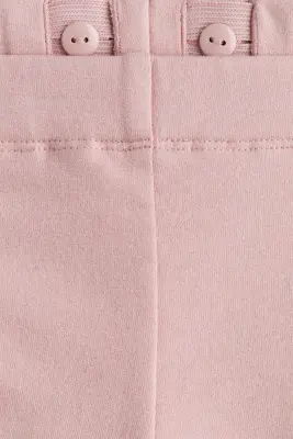 Legging en coton - Rose ancien clair/cœurs