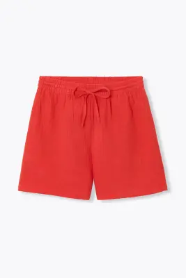 Short en gaze de coton Femme