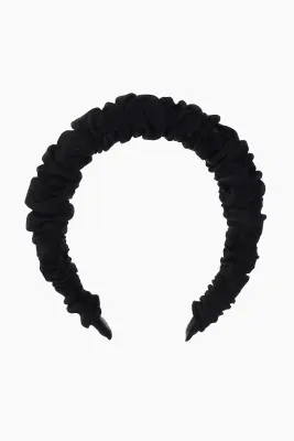 Bandeau beauté à effet ruché - Noir