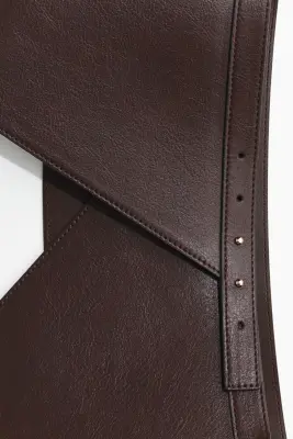 Ceinture large - Marron foncé