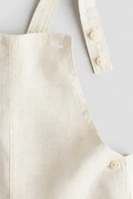 Salopette en lin - Beige clair