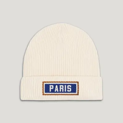 BONNET COTON BIO – BRODERIE MÉTRO PARISIEN - PARIS - ÉCRU
