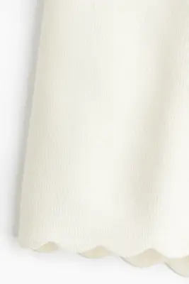 Short en maille fine - Blanc