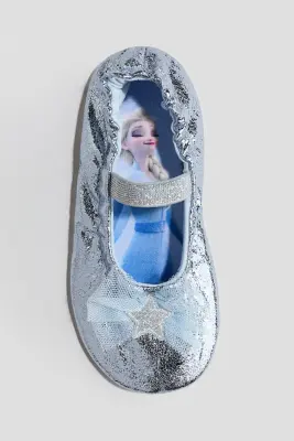 Chaussons de danse scintillants - Argenté/La Reine des neiges