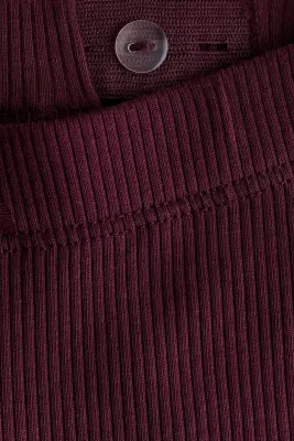 Lot de 3 leggings en coton - Rose clair/rouge foncé