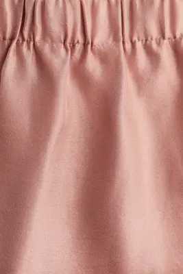 Jupe en satin vaporeux - Rose ancien