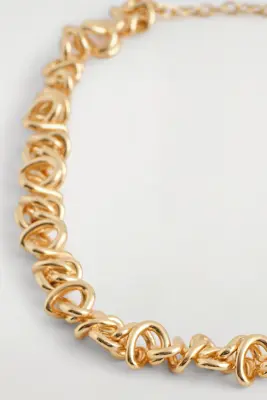 COLLIER À MAILLONS NOUÉS - DORÉ
