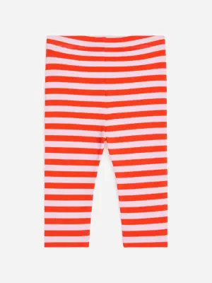 Legging côtelé - Rose/Rouge