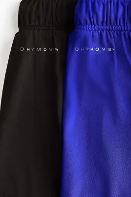 Lot de 2 shorts de football DryMove™ - Bleu vif/color block