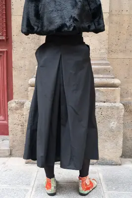Hakama à côtés fermés unisexe