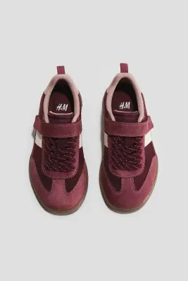 Sneakers - Rouge prune foncé/color block
