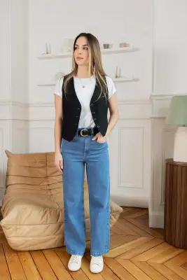 Jean wide Audrey - bleu denim