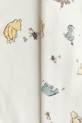Lot de 2 pyjamas avec pieds - Blanc/Winnie l'ourson