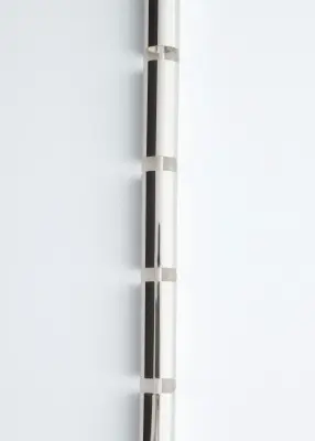Collier en laiton poli - Argenté