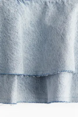 Minijupe en denim - Bleu denim pâle
