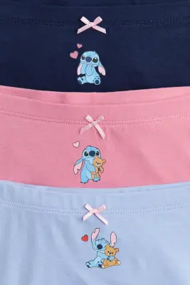 Lot de 5 boxers imprimés en coton - Crème/Lilo et Stitch