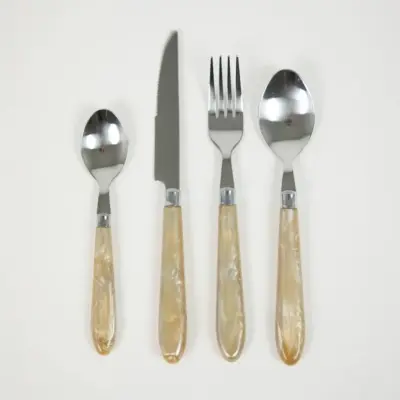 Set Couverts Nacre Ivoire