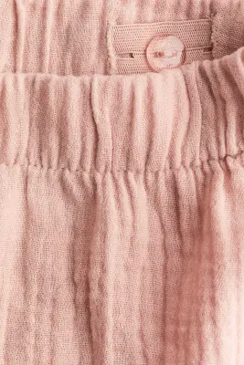 Ensemble 2 pièces en mousseline - Rose ancien clair