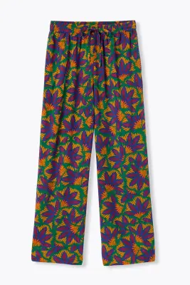 Pantalon large imprimé Femme