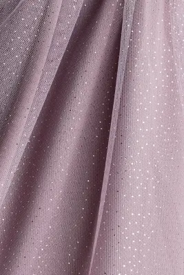 Robe avec jupe en tulle - Violet ancien