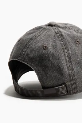 Casquette en twill avec motif brodé - Marron foncé/Balance