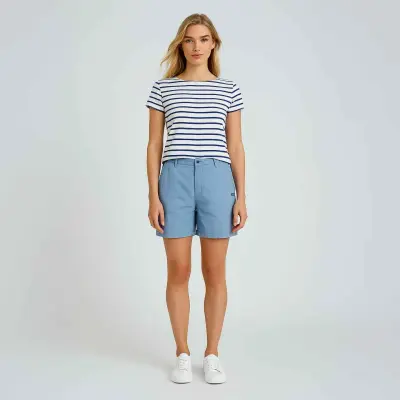 Blain, bermuda en coton & lin