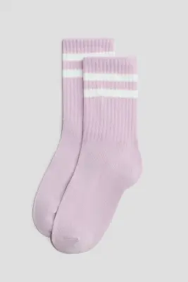 Lot de 5 paires de chaussettes - Rose/beige chiné