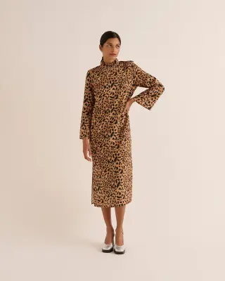 Robe Pépite Guépard cappucino