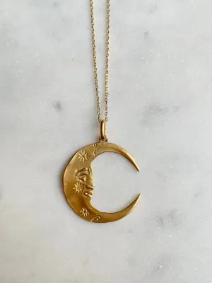Nouveau ! ALHAJA Collier Luna Gold