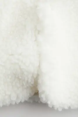 Veste sans manches en tissu Teddy bear - Blanc