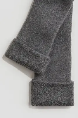 Legging en bouclette - Gris foncé