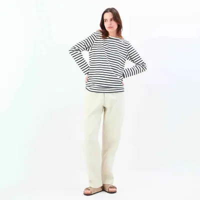 Pantalon marin en coton Orcival