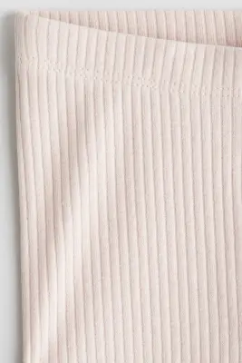 Legging en coton côtelé - Rose clair