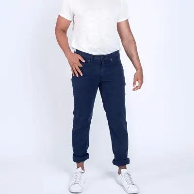 Pantalon Zanzibar tencel bleu marine