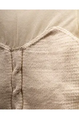 Pull avec dos et manches en tulle
