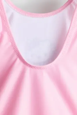 Maillot de bain imprimé avec détails noués - Rose clair/Hello Kitty