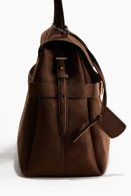 Sac à main avec bride - Marron