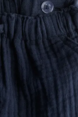 Ensemble 2 pièces en coton - Bleu marine/rayé