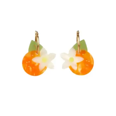 Boucles d'oreille Fleur d'Oranger