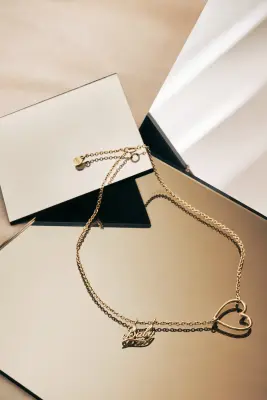Collier Marina coeur doré