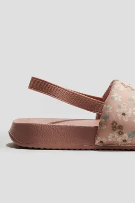 Chaussures de piscine - Rose clair/fleuri