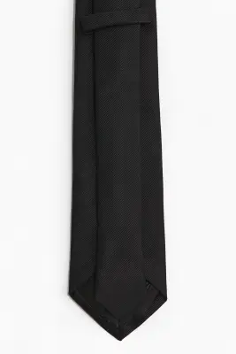 Cravate en satin - Noir