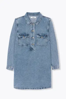 Robe courte en jean Femme